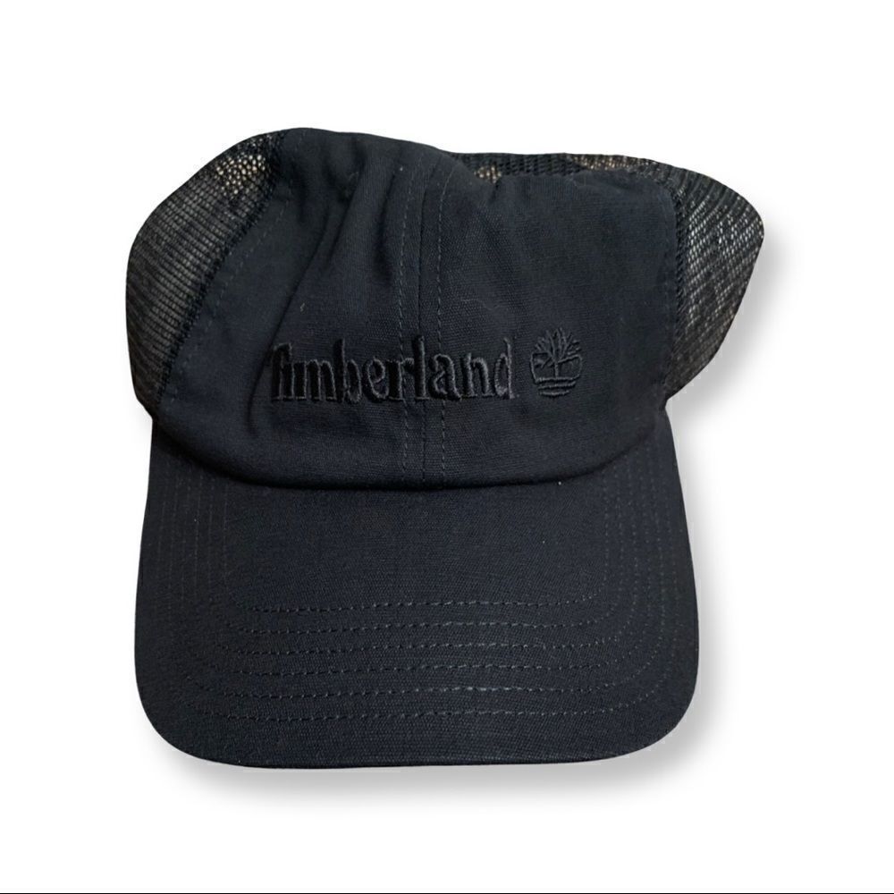 Timberland Baseball Cap Hat black New Trucker Mesh Adjustable snap back - Picture 9 of 11